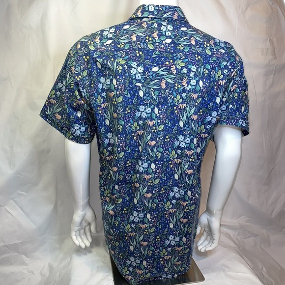 Rockmount Ranch Wear Tru-west Short Sleeve Shirt Large Hawaiian Rousseau Floral - Picture 15 of 16